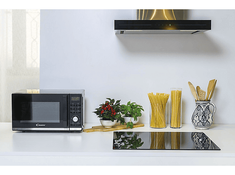 Microondas con grill - Candy Moderna CMGA23TNDB, 900 W, 6 niveles, 23 L, 8 funciones, Negro