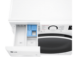 Lavadora carga frontal - LG F2WR5S09A0W,  Serie fondo especial 500, 9 kg, 1200 rpm, 12 programas, AI Direct Drive™, Steam™, Blanco