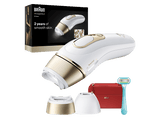 Depiladora IPL - Braun Luz Pulsada Silk·expert Pro 5 PL5221, Depilación en casa, Sensor SmartSkinProtect, Cabezal Smart Flex y de precisión