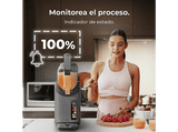 Máquina de granizados - Cecotec Twist&Ice 2600, 220 W, Capacidad 2.6L, Panel control táctil, 6 modos, Diseño compacto, Boquilla antigoteo, Negro