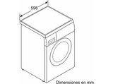 Lavadora carga frontal - Bosch WUU24T61ES, 9 kg, 1200 rpm, 15 programas, Blanco