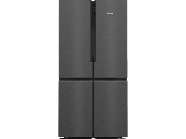 Frigorífico americano - Siemens KF96NAXEA, No Frost, 605 l, 183 cm, Black Steel