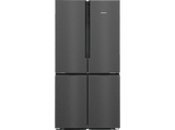Frigorífico americano - Siemens KF96NAXEA, No Frost, 605 l, 183 cm, Black Steel