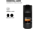 Cafetera de cápsulas - Nespresso® Krups Essenza Mini XN110, 19 bar, 0.6 l, 1260 W, Calentamiento rápido, Apagado automático, Negro mate