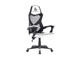 Silla gaming - Newskill Eros Mesh, Carga máx. 150 kg, Respaldo mallado, Tela transpirable, Blanco