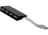 Hub - Targus ACH114EU, 4 puertos,  USB 2.0, Negro