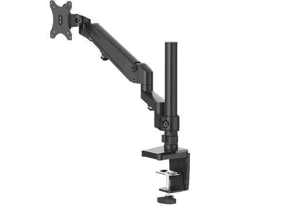 Soporte monitor - Hama Holder, De 13" a 35", VESA 75x75-100x100, Inclinación +45°/-45°, Giro 180°, Hasta 12kg, Altura ajustable, Negro