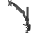 Soporte monitor - Hama Holder, De 13 a 35, VESA 75x75-100x100, Inclinación +45°/-45°, Giro 180°, Hasta 12kg, Altura ajustable, Negro