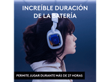 Auriculares gaming - Logitech G Astro A30, Bluetooth, 27h de batería, Micrófono desmontable, Compatible con Playstation 4 y 5, PC/Móvil, Blanco
