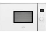 Microondas -  AEG, MBB1756SEW, Potencia de 800 W, Encastrable, 17 Litros, Blanco