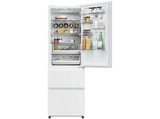 Frigorífico combi - Haier HTW5618ENPW 3D 60 Series 5, No Frost, No Frost, 185 cm, 360l, Wi-Fi, Cajones Direct Access, Blanco