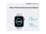 Smartwatch - Huawei Watch Fit 4, 1.82 AMOLED, 10 días batería, Compatible iOS - Android, Correa Fluoroelastómero, Morado