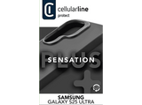 Funda - CellularLine SENSPLUSGALS25UK, Para Samsung Galaxy S25 Ultra, Negro