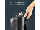 Calefactor - Rowenta Mini Excel Eco Safe SO9266, 2000 W, 25 m², Cerámico, 2 Velocidades, Temperatura Ajustable, Silencioso, Anticongelante, ECO, Negro