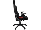 Silla gaming - Corsair TC100 Relaxed, Transpirable, Reposabrazos 2D, Inclinación 160°, Rojo y carbón