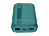 Powerbank - CellularLine Essential, 10000 mAh, 12W, 72 horas, USB C, USB A, Azul