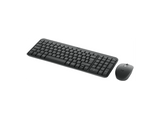 Pack Teclado + Ratón - Logitech MK250, Inalámbrico, Bluetooth, Autonomía 12 meses, Ambidiestro, Windows/Mac/Chrome, Resistente a salpicaduras, Negro