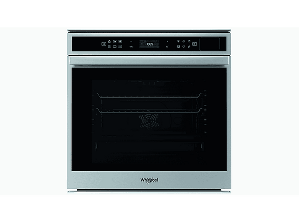 Horno a vapor - Whirlpool W6 OS4 4S1 P, Multifunción, Pirolítico, 73 l, 59.5 cm, tecnología 6th SENSE, Acero inoxidable y negro
