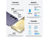 Móvil - Samsung Galaxy S24 Plus, Amber Yellow, 256GB, 12GB RAM, 6.7 QHD+, Exynos 2400, 4900 mAh, Android 14