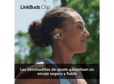 Auriculares True Wireless - Sony LinkBuds Clip, estilo abierto, 3 modos de escucha, IPX4, llamadas nítidas, 37 horas, IA, Táctil, iOS/Android, Negro
