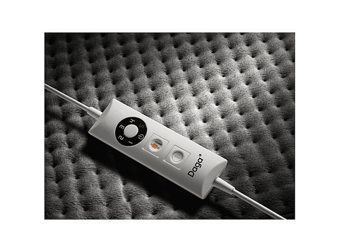 Almohadilla eléctrica - Daga 16872 Confort, 5 Niveles, Para todo el cuerpo, Apagado, Gris, Rojo