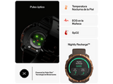 Reloj deportivo - Polar Grit X2, Brown, 22 mm, 1.28, 90h Autonomía en modo ECO, Silicona, GPS Dual