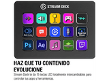 Capturadora de vídeo - Elgato Stream Deck MK.2 10GBA9901, Para PC y Mac, 15 Teclas macro, Negro