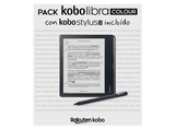 eBook - Kobo Libra Colour + Stylus 2 Negro, Pantalla Táctil a Color de 7, 32 GB, 1264 x 1680 píxeles, WiFi, Bluetooth, Resistente al Agua, Negro