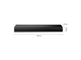 Barra de sonido - LG S20A, Bluetooth, Subwoofer Integrado, 50 W, Negro