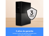 Disco duro externo 16TB - Western Digital WD My Book, Sobremesa, Compatible Mac, Protección con Contraseña, Copias de seguridad, Negro