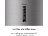 Frigorífico combi - Haier 3D 60 Series 3 HTR3619FNMN, No frost, 348 l, 190.5 cm, Motor Inverter, Cajones Direct Access, Inox