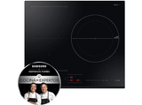 Placa inducción - Samsung NZ63B5046GK/U1, 3 zonas,  21 cm x 38 cm, 59 cm, Power Boost, Wi-Fi integrado, Negro