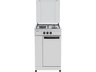 Cocina a gas - Infiniton CC3FB, 3 Zonas, Gas natural, Control mecánico, Blanco