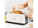 Tostadora - Taurus Vintage Cream Ver II, 1500 W, 2 Ranuras, Descongela y recalienta, 7 Niveles de tostado, Acero Inoxidable, Crema
