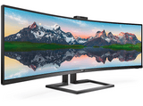 Monitor - Philips 499P9H, 48.8 Ultra Wide 5K, SuperWide 32:9, 5 ms, HDR400, LowBlue, USB-C, HDMI, Negro