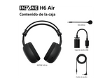 Auriculares gaming - Sony Inzone H6 Air, Micrófono con Brazo Desmontable, 360 Spatial Sound, Carcasa abierta, Cable, Ultraligero, PC/PS5, Negro