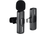 Micrófono - Hama 4680, De solapa, USB Tipo C, Negro
