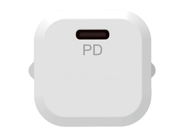 Cargador de pared - ISY IWC-4020-2, Power Delivery 20W, Compatibilidad Universal, USB-C, Tamaño Pequeño, Blanco