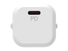 Cargador de pared - ISY IWC-4020-2, Power Delivery 20W, Compatibilidad Universal, USB-C, Tamaño Pequeño, Blanco