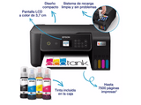 Impresora multifunción tinta - Epson EcoTank ET-2870, Impresión Negro y Color, Pantalla LCD, 10 ppm, Negro