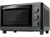 Mini horno - Cecotec Bake&Toast 2600 Black 4Pizza, 1500 W, 26 l, 230°C, Temporizador, 6 modos, Piedra especial pizza, Black