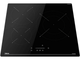 Placa inducción - TEKA IBC 63110 SSM BK, 3 zonas, 29 cm Zona grande, 59 cm ancho, Negro