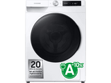 Lavadora secadora - Samsung WD11DG6B85BEU3, 11kg, 6kg, 1400 rpm, Autodosificación, AI Wash, Air Wash, Blanco