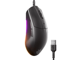 Ratón gaming - SteelSeries Rival 3 Gen 2, Por cable, Sensor óptico TrueMove Core, 8,5K PPP, 6 Teclas, Negro