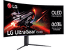 Monitor gaming - LG 45GR95QE-B, 44.5", OLED, 0.03 ms, 240 Hz, HDMI x2, DisplayPort x1, Negro