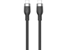 Cable adaptador - Hyper HJ4002BKGL, Universal, 2m, Silicona, 240W, USB-C a USB-C, Negro