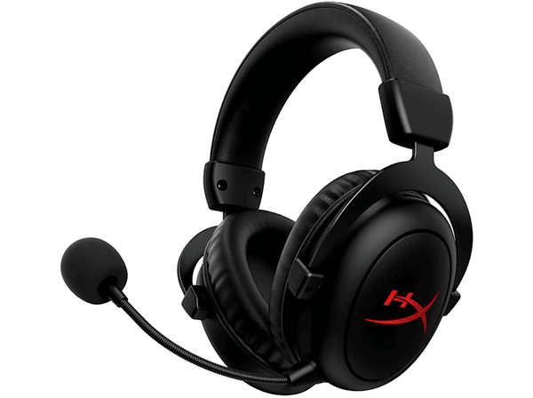 Auriculares gaming - HyperX Cloud II Core, De diadema, Inalámbricos, Hasta 80 horas, Micrófono, Cancelación de ruido, PC,  Negro