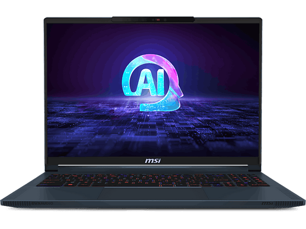 Portátil - MSI Stealth 16 AI Studio A1VFG-045XES, 16" QHD+, Intel® Core™ Ultra 7-155H, 16GB RAM, 1TB SSD, GeForce RTX™ 4060, Sin sistema operativo