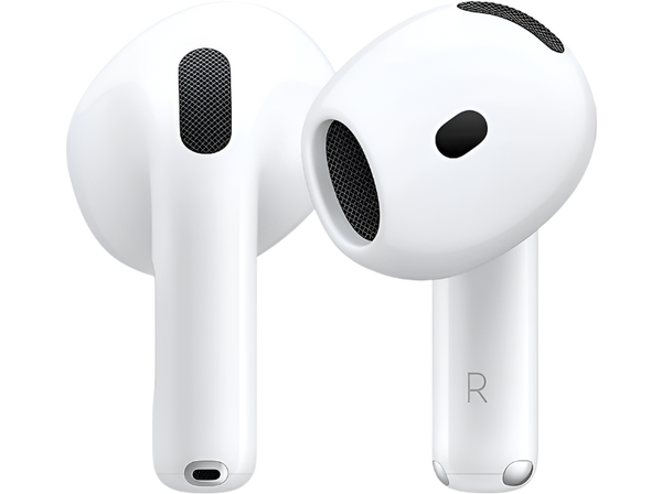 Apple AirPods 4 (2024 4ª gen), Inalámbricos, Bluetooth®, Estuche de carga inalámbrico, Chip H2, Siri, USB-C, Blanco