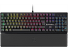 Teclado gaming - NEWSKILL Serike V2, Por Cable, Iluminación RGB, Con reposabrazos, Negro